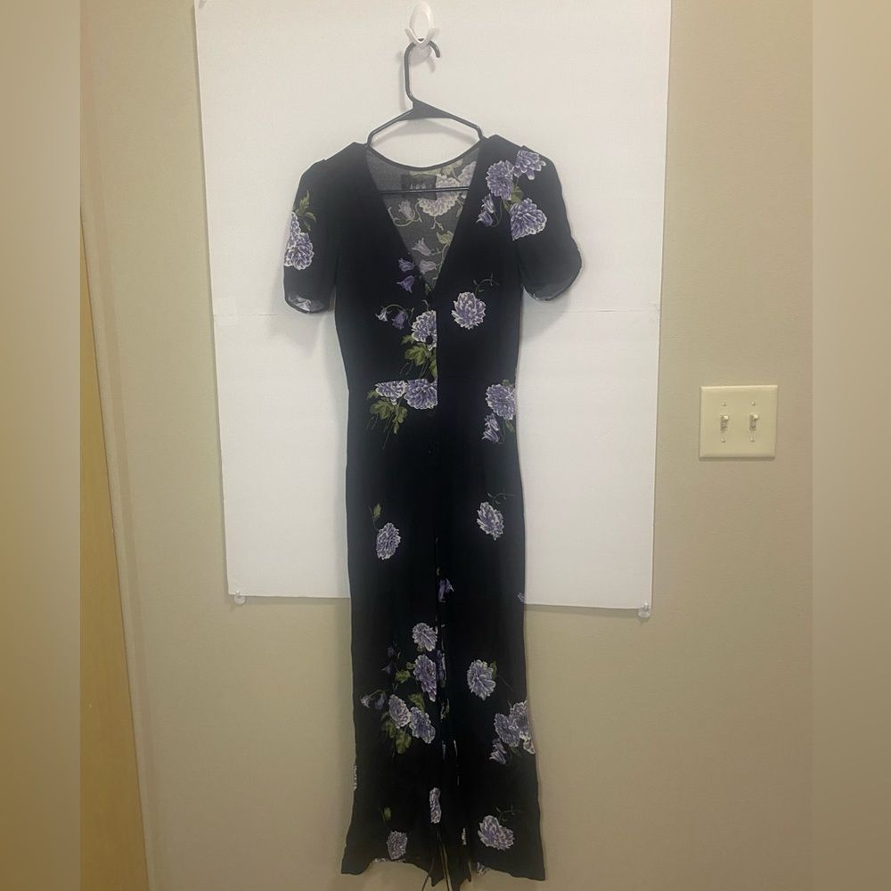 Reformation France Regalia Floral Jumpsuit